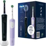 Oral-B Vitality Pro D103 Duo, Elektrische Zahnb&uuml;rste schwarz/lila, Black/Lilac Violet, inkl. 2. Handst&uuml;ck