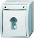 Busch-Jaeger Ocean 2712 SLW-54 pavir&scaron;inio montavimo SCHUKO ki&scaron;tukinis lizdas, IP44, baltas 2CKA001101A0924