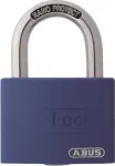 ABUS myLock T65AL/40 mėlynas aliumininis spynarak&scaron;tis su grūdinto plieno lankeliu 802829