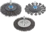 Wolfcraft plieninės vielos diskinis &scaron;epetys 2101000 kampiniam &scaron;lifuokliui, 100 mm, gofruotas, M14