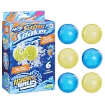 Vandens kamuoliukai HASBRO Nerf Super Soaker Hydro Balls &ndash; įmontuota talpa, 6 vnt., plastikas, mėlyna/geltona, nuo 6 m.