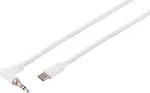 S CONN MAXIMUM CONNECTIVITY USB-C audio kabelis, 3,5 mm kampuotas ki&scaron;tukas, TRS, baltas, 3 m (14-06046)