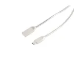 EXERTIS CONNECT USB įkrovimo ir duomenų perdavimo kabelis A į Type C 3.1 Steel Silver 1,6m 39910217