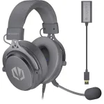 Ausinės ENDORFY VIRO Plus USB Alt Gray, žaidimų, tamsiai pilka, USB-A, 3,5 mm lizdas, 7.1 garso plok&scaron;tė