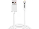 Sandberg USB&ndash;Lightning MFI 1 m SAVER, 1 m, Lightning, USB A, vyri&scaron;kas, vyri&scaron;kas, balta