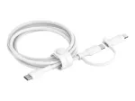 USB laidas Belkin BoostCharge Pro 1,5 m USB-C / USB-C &ndash; Lightning baltas