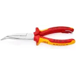 Knipex replės smailianosės l.200mm forma 2 40&deg; srieginės VDE daugiakomponentės rankenos