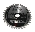 Makita B-33635 Specialized diskinio pjūklo geležtė medienai, 136 mm, 20 mm kiaurymė, 36 dantys