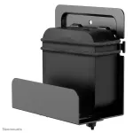 Neomounts AWL-450BL medijos grotuvo laikiklis, universalus, tinka ir Apple TV, 5 kg, gylis 47&ndash;76 mm, 128 mm, plienas, juodas