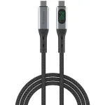 USB-C kabelis 4smarts 541438 USB4 Gen 2x2 1,5 m USB-C juodai pilkas