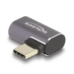DeLOCK USB Adapter USB Type-C 40 Gbps PD 3.0 100 W kampuotas į kairę/de&scaron;inę 8K 60 Hz metalinis