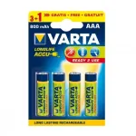 Varta Ready2Use 56703 AAA (R03) Ni-MH akumuliatoriai, 800 mAh, 4 vnt. pakuotė