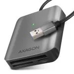 &bdquo;Axagon CRE-S3&ldquo; i&scaron;orinis USB-A 3.2 Gen 1 3 lizdų SD/microSD/CF kortelių skaitytuvas, USB 3.2 Gen 1 (3.1 Gen 1) Type-A, pilkas