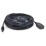 Equip 133347 USB 3.2 Gen 1 aktyvus USB ilginimo kabelis 10 m, USB A &ndash; USB A, juodas