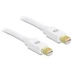 DeLOCK DisplayPort kabelis Mini-DisplayPort (M) &ndash; Mini-DisplayPort (M) 2,0 m baltas, skirtas Apple MacBook, MacBook Air, MacBook Pro (82795)