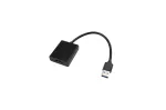 Microconnect MC-USB3.0HDMI USB 3.0&ndash;HDMI grafikos keitiklis, 4K 30 Hz, 0,15 m, juodas