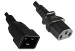 MicroConnect PE030610 maitinimo laidas juodas 1 m C13 jungtis C20 jungtis