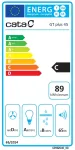 CATA GT-PLUS 45 X/M 02030309 įmontuojamas gartraukis, 60 cm, 645 m&sup3;/h, energijos klasė C, LED, metaliniai filtrai, mechaninis valdymas, nerūdijantis plienas