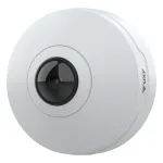 Axis M4327-P 02636-001 vidaus panoraminė mini kupolinė IP kamera, 6 MP, žuvies akies 180/360&deg;, ant lubų/sienos, baltos spalvos