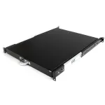 StarTech.com 1U slankioji lentyna serverio stovo lentynai, 55 svarų (25 kg), 55 cm gylio plieninė i&scaron;traukiama dėžė 19 colių AV, tinklo įrangos stovui