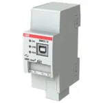 ABB USB/S1.2 sąsajos adapteris su serijiniu ir USB 2.0 i&scaron;ėjimais, 21&ndash;30 V įėjimas, 36&times;64,5&times;90 mm, pilkas