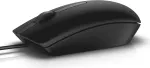 Dell MS116 &ndash; optinė pelė, 2 mygtukai, laidinė, USB, juoda, skirta Chromebook 11 3180, 13 3380, Latitude 34XX, 5285 2-in-1, Precision 35XX, 55XX, 75XX, 77XX (JD7XG)