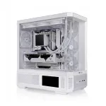 Korpusas THERMALTAKE Midi View 370 TG ARGB Snow/White, grūdintas stiklas, ARGB ap&scaron;vietimas