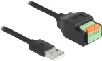 DeLOCK USB 2.0 laidas Type-A ki&scaron;tukas į gnybtų bloką 15 cm