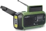 Nedis RDDBCR2000GN avarinis radijo imtuvas DAB+, UKW, FM, žalia, juoda