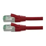 ROLINE RM Patch Laidas Cat.6A S/FTP (PiMF), Raudonas, 1 m