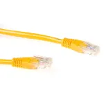 ACT Yellow 0.5 m U/UTP CAT6 RJ45 jungiamasis kabelis