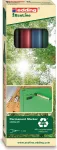 EDDING EcoLine 25 ra&scaron;iklis &ndash; juoda, mėlyna, žalia, raudona &ndash; apvalus antgalis &ndash; 1 mm &ndash; įvairiaspalvis