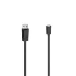 USB laidas Hama 00200608 1,5 m Micro-USB A į USB A juodas