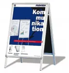 FRANKEN Standard Poster Stand BSA1 stendas, DIN A1 594 x 841 mm, 4 kojų rėmas, vidaus/lauko