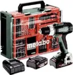 Metabo BS 18 L Set 614051710 belaidis gręžtuvas-suktuvas, 18 V, 2x 2 Ah Li-Ion, su be&scaron;epetėliu varikliu