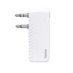 Hama 00014171 Bluetooth garso siųstuvas, skirtas lėktuvams ir universalam naudojimui, 10 h, AUX, baltas
