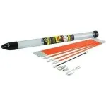 C.K T5411 kabelių traukimo strypų rinkinys, 10 strypų po 33 cm (i&scaron; viso 3,3 m), su kabelių kabliu