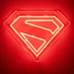 LED neoninė sieninė lemputė Paladone Superman PP14478SMTVN, dekoratyvinis sienos ženklas