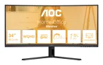 AOC B3 CU34B3E monitorius 86,4 cm (34 colių) 3440 x 1440 pikselių Wide Quad HD LED juodas