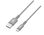 USB-USB C laidas 2m silikoninis pilkas Quick Charge