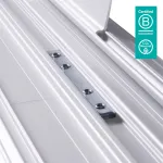 Dataflex 492 sidabrinė metalinė jungiamoji juostelė kabelių apsaugai