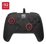 Laidinis žaidimų valdiklis Turtle Beach Rematch, skirtas Nintendo Switch 2 &ndash; USB‑C, 3 m laidas, galinis mygtukas, D-padas, juoda