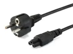 Equip auk&scaron;tos kokybės maitinimo laidas, C5 į Schuko, 3.0 m, C5 jungtis, CEE7/7, H05VV-F3G, 250 V, 2,5 A