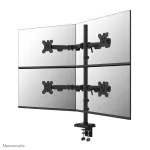 Keturių monitorių laikiklis Neomounts DS60-600BL2-2 10&ndash;32 colių ekranams, VESA 75x75&ndash;100x100, max 8 kg, spaustuvas/gręžtuvas, juodas
