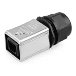 GoodConnections Industrial Connector S6 - Unpopulated Plug, RJ45 Cutout, Metal, Good Connections&reg;