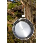 Primus Cookset Campfire Pot Set L - 2 dalių nerūdijančio plieno stovyklavimo indų rinkinys su kiaurasamčio dangčiu, 4,8 L bendra talpa