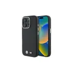 BMW M Collection Smooth Full Wrapped Metal MagSafe Hard Case, skirta Apple iPhone 16 Pro 6,3 colio - juoda