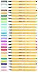 STABILO Point 88 Fineliner Pen 0,4 mm - 20 Assorted Colors