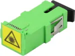 Synergy 21 SC/APC &scaron;viesolaidžio mova, vienmodė, simpleksinė, keraminė ferulė, PVC, be flan&scaron;o su lazerine apsaugine sklende (S215677)