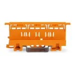 WAGO 221-500 Montavimo laikiklis 221 serijos sujungimo gnybtams, poliamidas, oranžinis, 17,5 mm x 25,5 mm x 77,6 mm